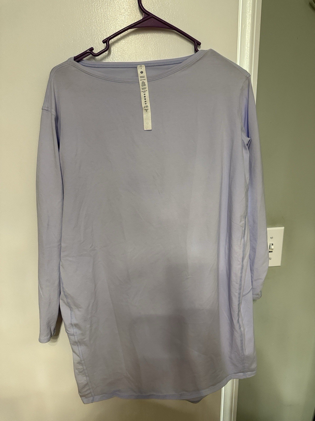 Lululemon Women\'s Long Tunic Size 2 94% Pima Cotton