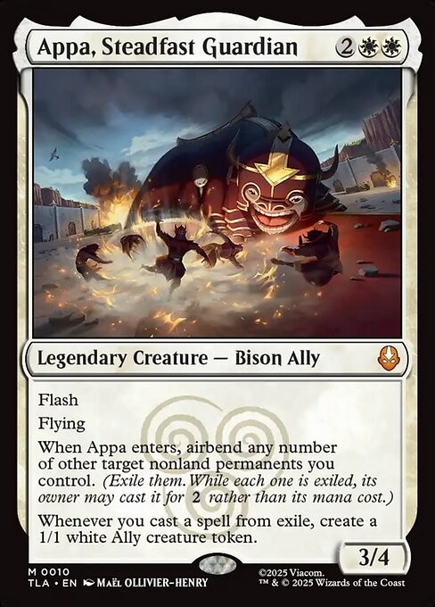 Appa, Steadfast Guardian - Avatar: The Last Airbender #10 - Nonfoil Mythic Ra... Appa, Steadfast Guardian - Avatar: The Last Airbender #10 - Nonfoil Mythic Ra...