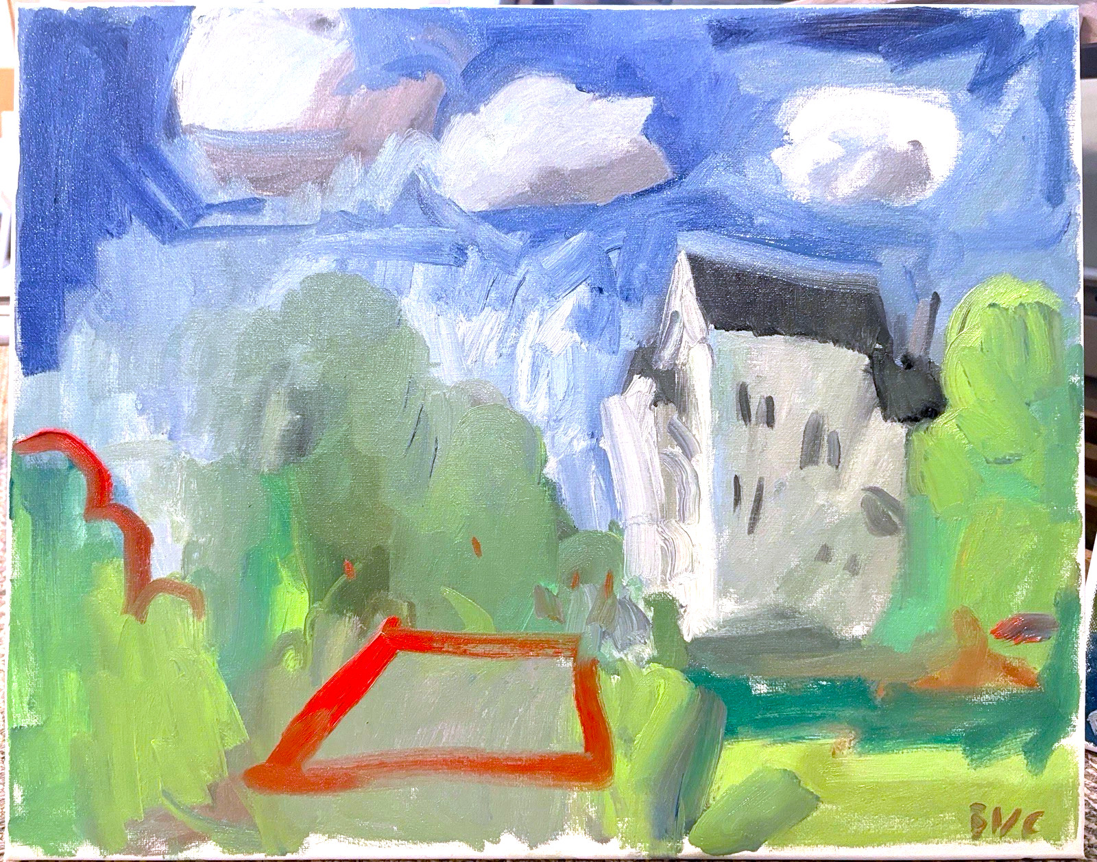 Impressionism Landscape Plein Air Original Oil Painting On Canvas 16”x20” Signed Impressionism Landscape Plein Air Original Oil Painting On Canvas 16”x20” Signed