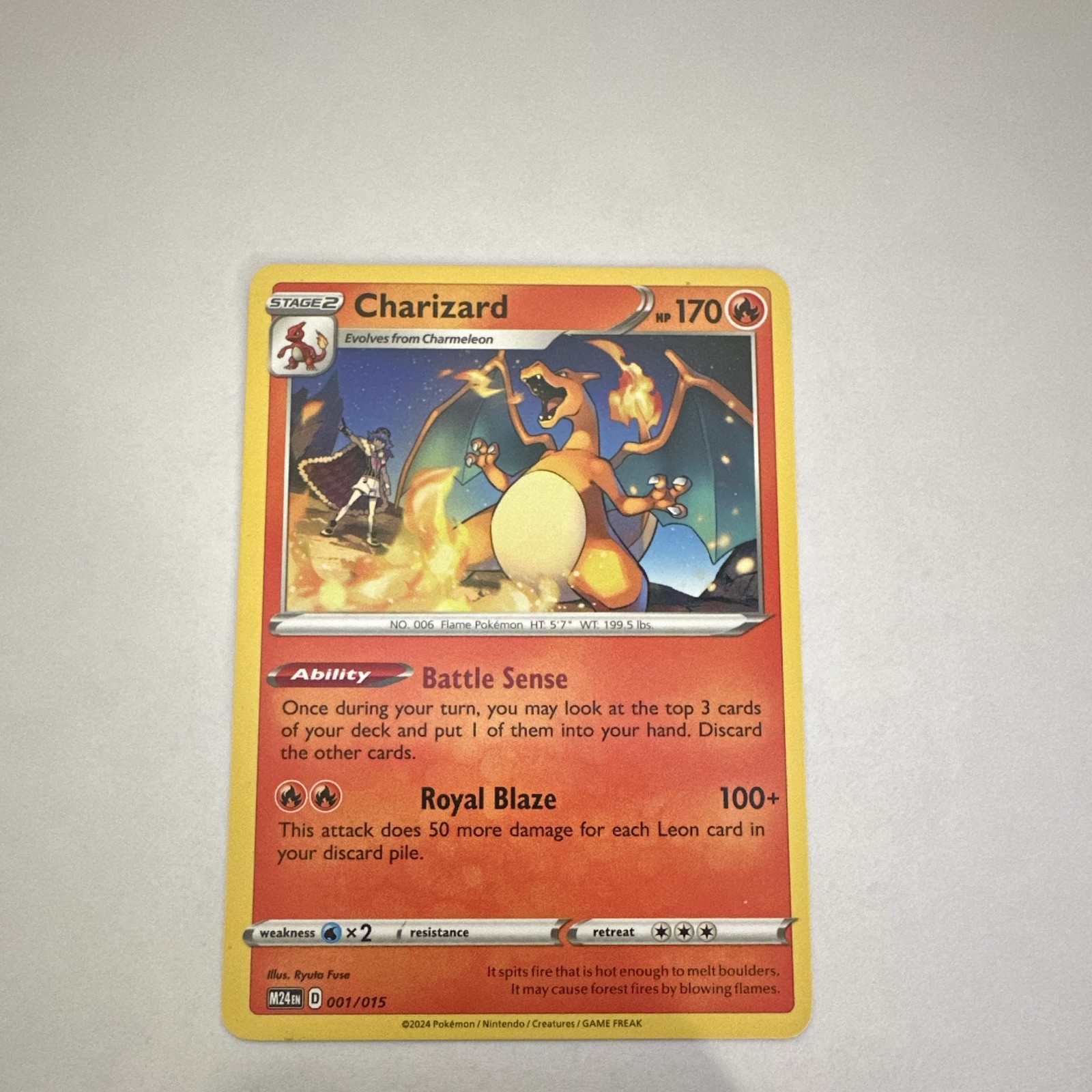 The Pokémon Company Charizard 001/015 McDonald's Collection 2024 Non-Holo ENG The Pokémon Company Charizard 001/015 McDonald's Collection 2024 Non-Holo ENG