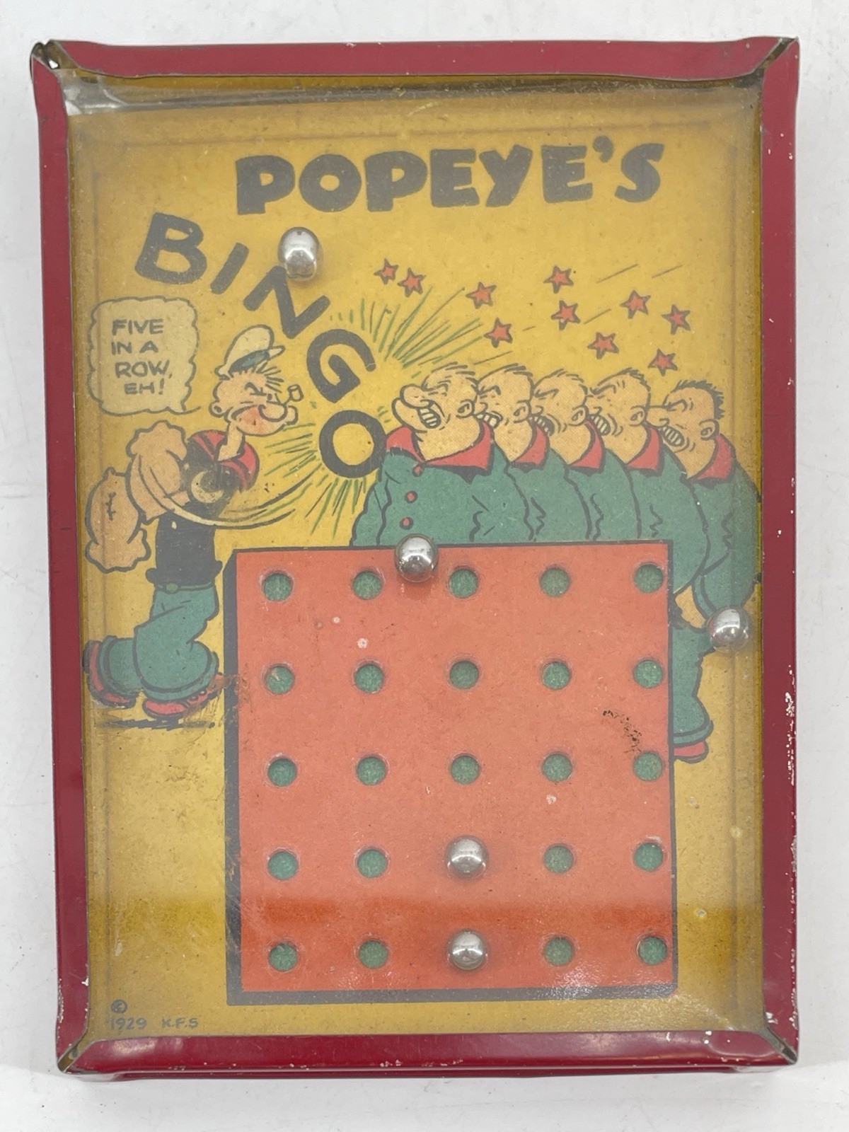 Antique 1929 POPEYE\'S BINGO Dexterity Puzzle King Features Syndicate Inc. Antique 1929 POPEYE\'S BINGO Dexterity Puzzle King Features Syndicate Inc.