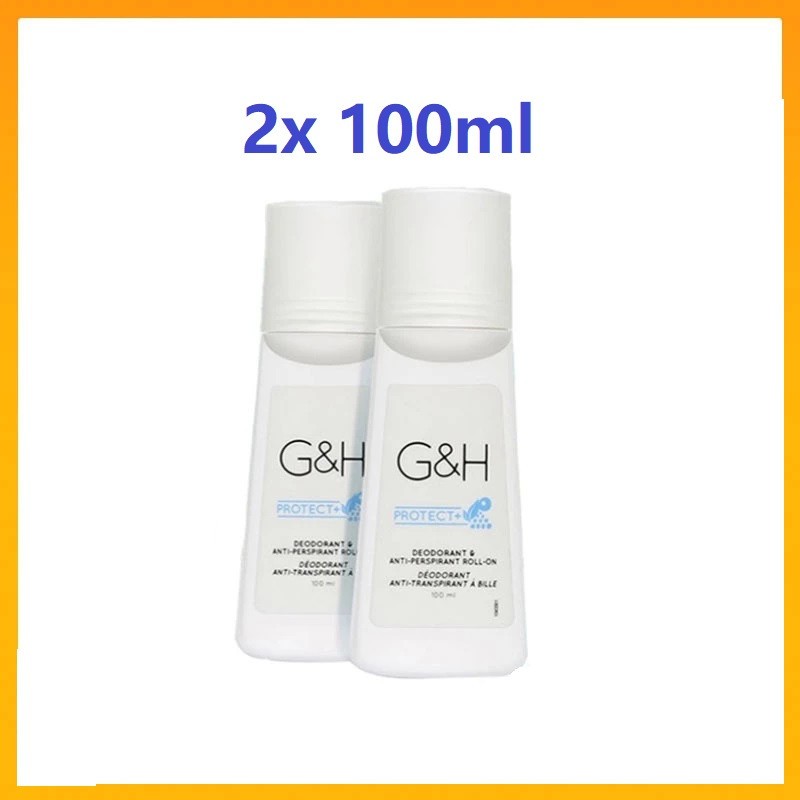 2x 100ml Amway G&H Protect Roll-On Deodorant 100ml Fresh Active Antiperspirant