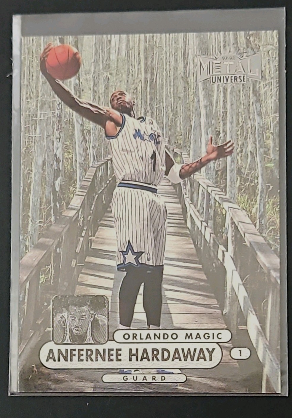 1997-98 Metal Universe Championship Preview Anfernee Hardaway #14 ORLANDO MAGIC 