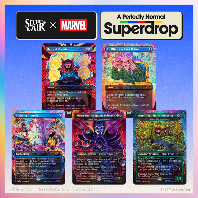 MTG Secret Lair x Marvel Dan Hipp - Choose Foil or Non-Foil