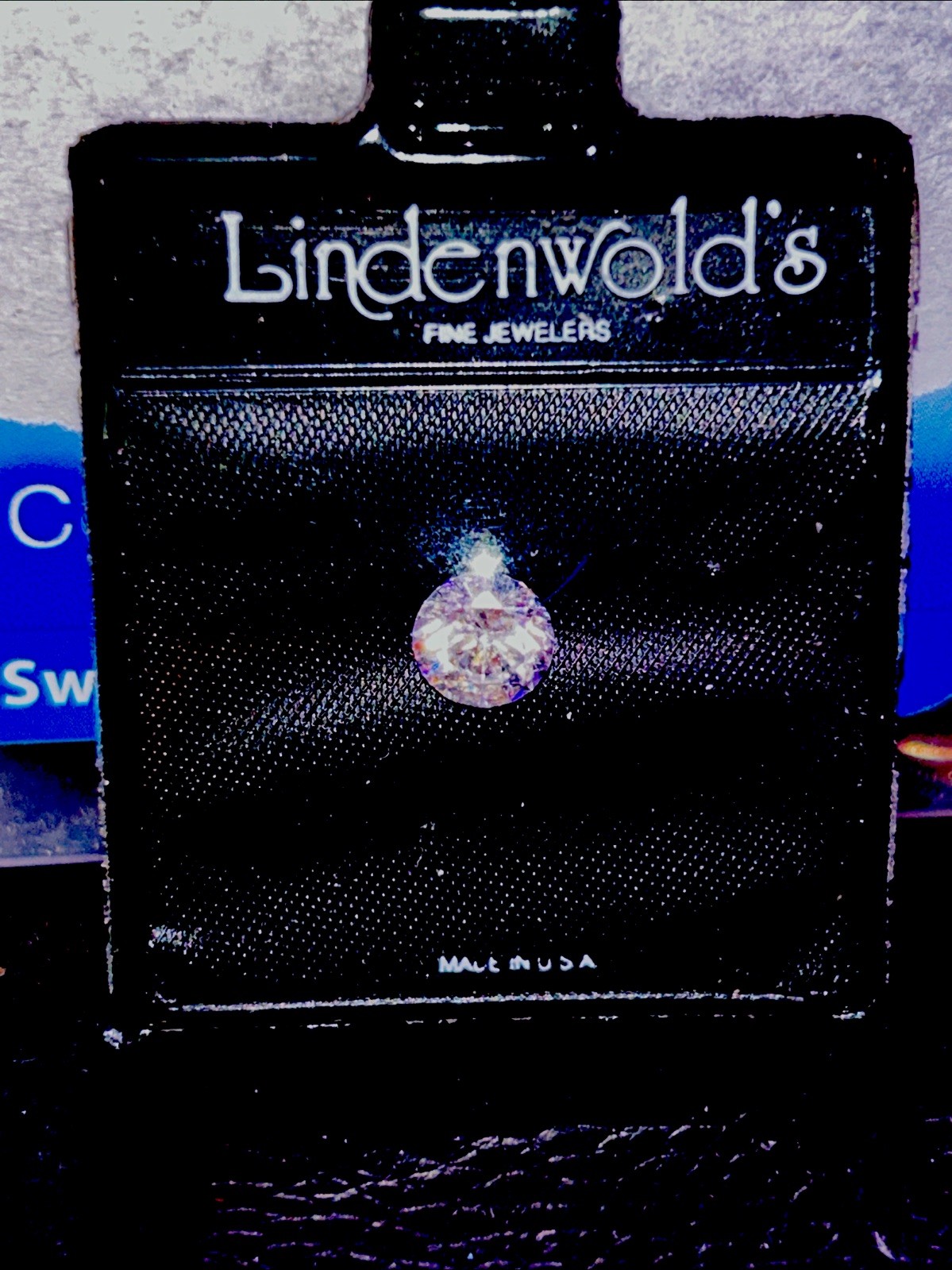VINTAGE LINDENWOLD FINE JEWELERS 1 CARAT ROUND CUBIC ZIRCONIA LOOSE DIAMOND VINTAGE LINDENWOLD FINE JEWELERS 1 CARAT ROUND CUBIC ZIRCONIA LOOSE DIAMOND