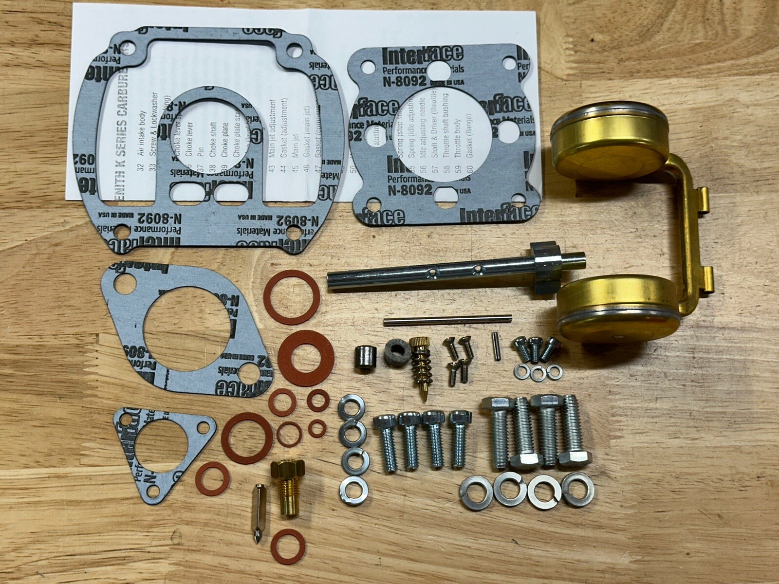 K5 Zenith Carburetor Basic rebuild kit Farmall F-20 F-30 Allis Chalmers U UC