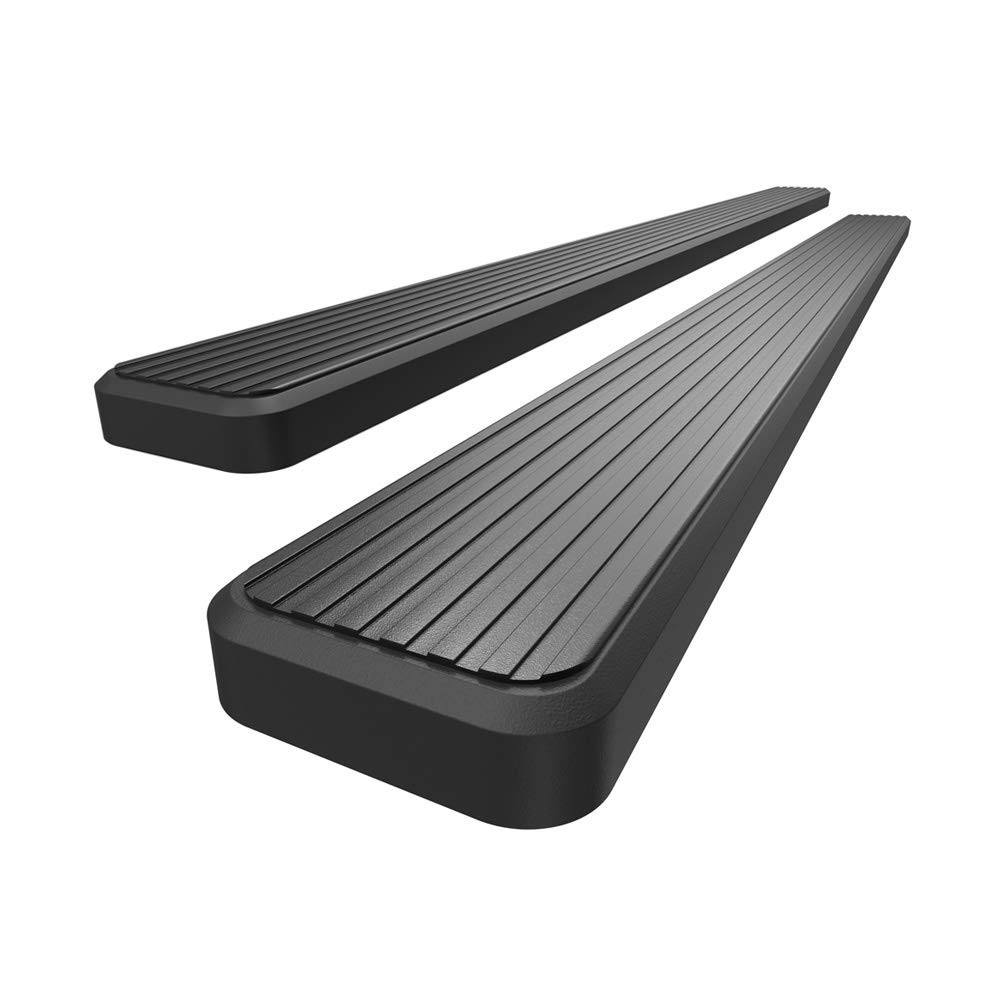 Stainless Running Board 5 Black Frontier King Cab 05-26 Equator Ext Cab 05-12