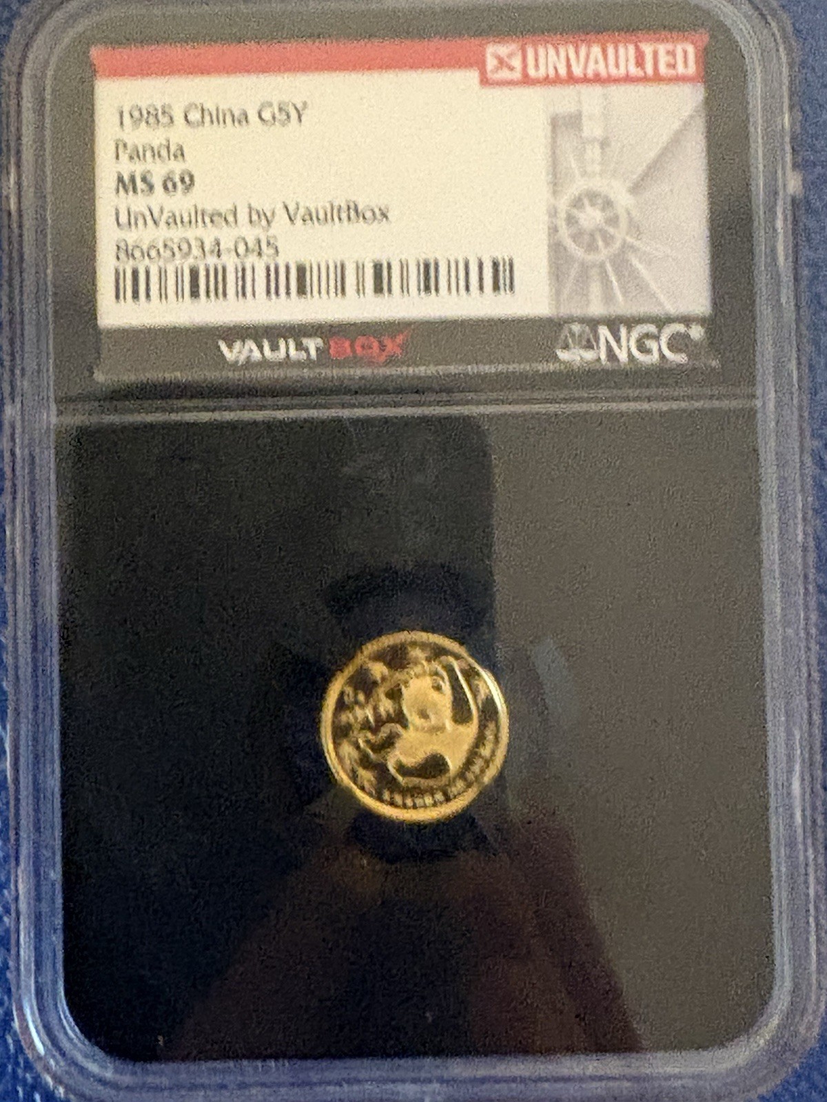 🐼 1987 S China Panda G5Y MS 69 1/20 oz Gold UnVaulted by VaultBox 🐼