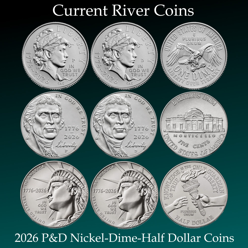 2026 P&D Circulating Coins 5c 10c 50c Mint Uncirculated 6 Coin Set 2026 2026 P&D Circulating Coins 5c 10c 50c Mint Uncirculated 6 Coin Set 2026
