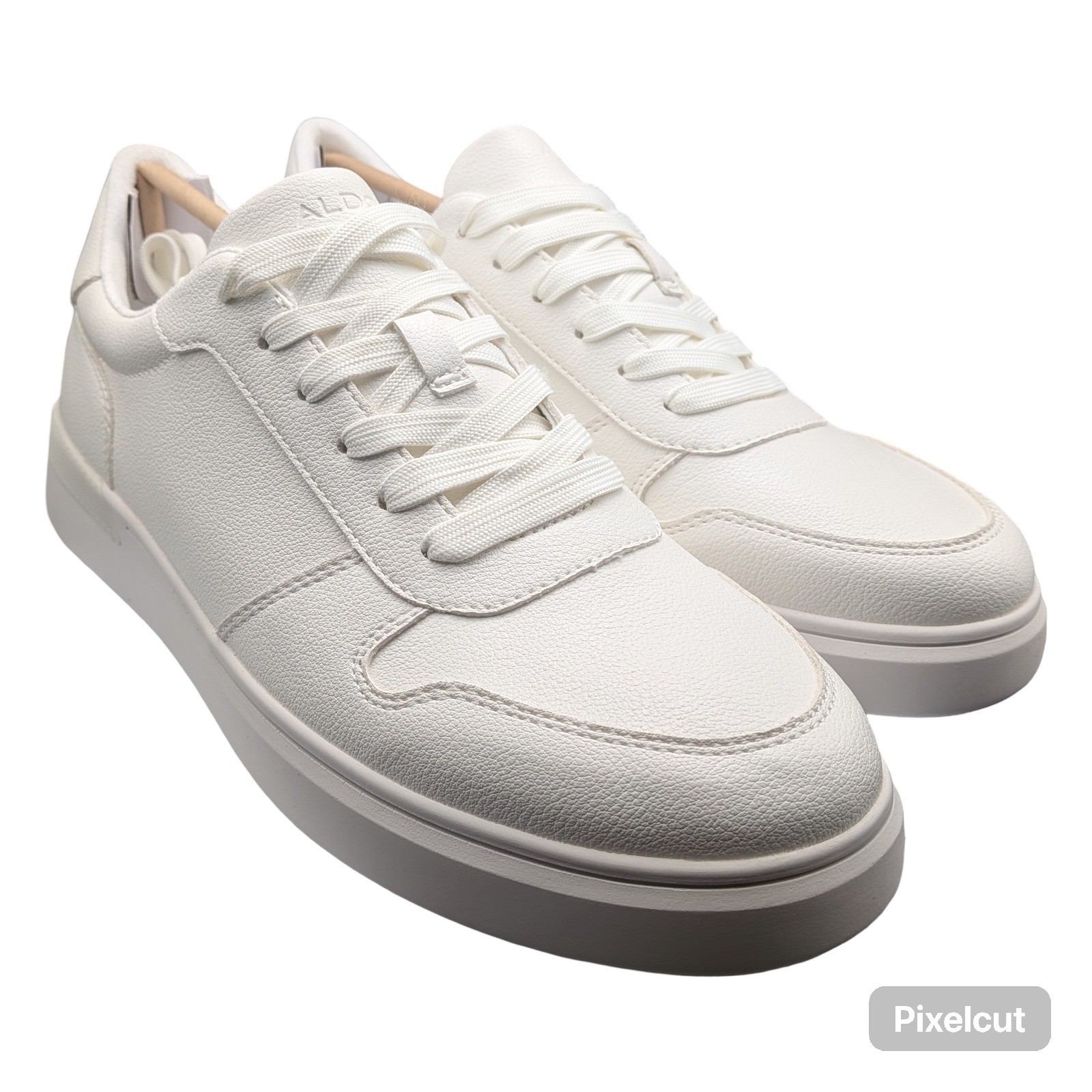 Aldo Mens White Faux Leather Low Top Sneakers Size 9 Solid Lace Up Casual Shoes Aldo Mens White Faux Leather Low Top Sneakers Size 9 Solid Lace Up Casual Shoes