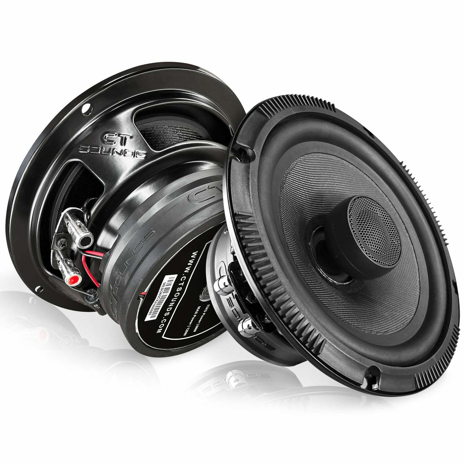 CT Sounds Meso 6.5” 300 Watt 2-Way Premium Coaxial Car Speakers, Pair CT Sounds Meso 6.5” 300 Watt 2-Way Premium Coaxial Car Speakers, Pair