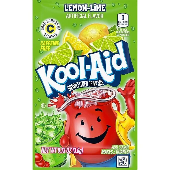 Kool-Aid Lemon Lime Soft Drink Mix | ( Pack of 192 ) Kool-Aid Lemon Lime Soft Drink Mix | ( Pack of 192 )