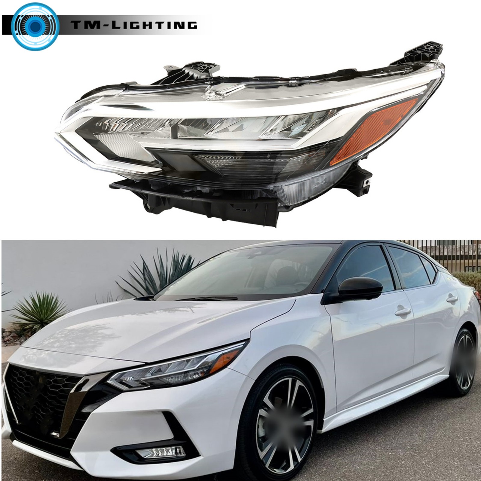 For 2020 2021 2022 Nissan Sentra SR Headlight LED Headlamp Assembly Driver Side