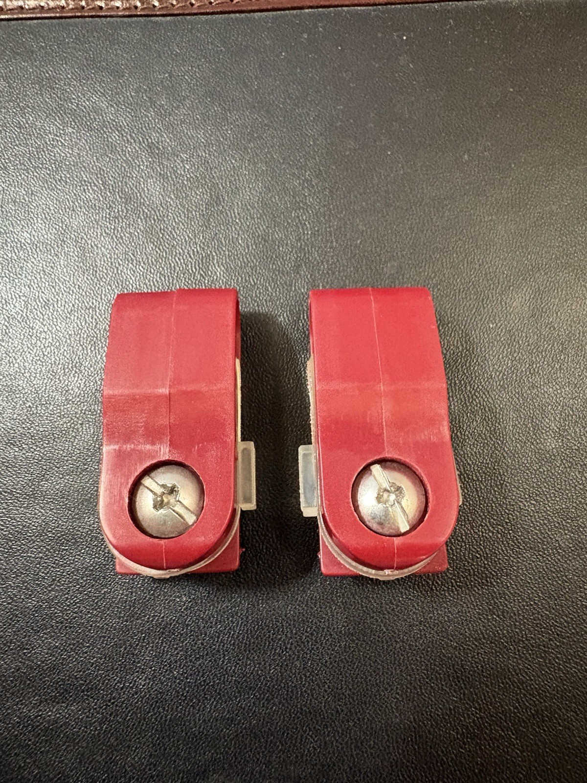 VINTAGE Molded Cardinal Shock Blockers Game Used FOOTBALL HELMET Decals VINTAGE Molded Cardinal Shock Blockers Game Used FOOTBALL HELMET Decals