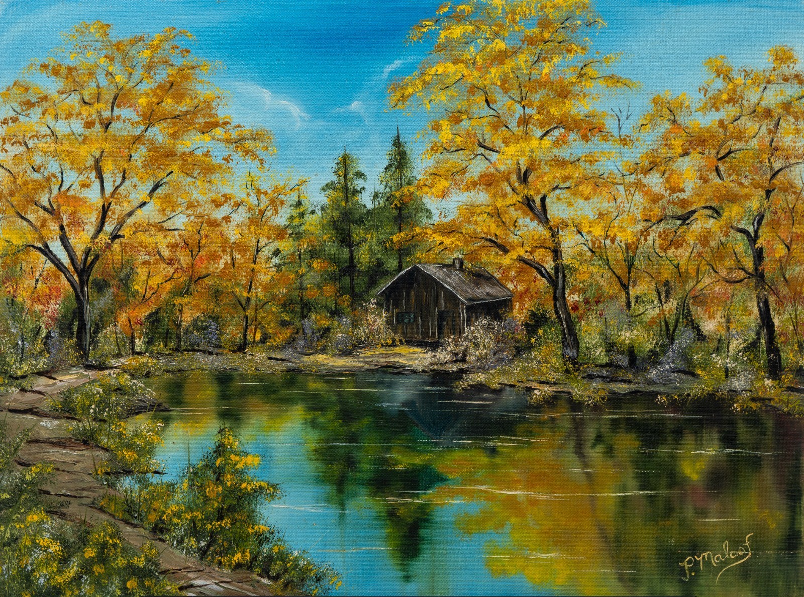 Patricia Ann Maloof (1939–2010) Landscape, \ Patricia Ann Maloof (1939–2010) Landscape, \