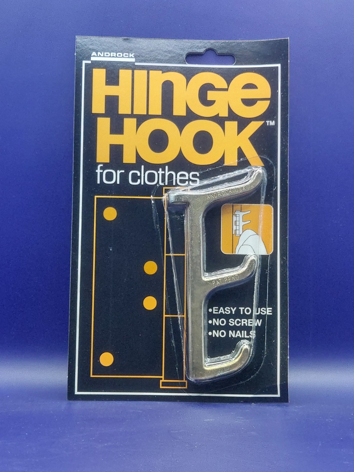 HINGE HOOK. The Original Hinge Pin Clothes Hook. HINGE HOOK. The Original Hinge Pin Clothes Hook.