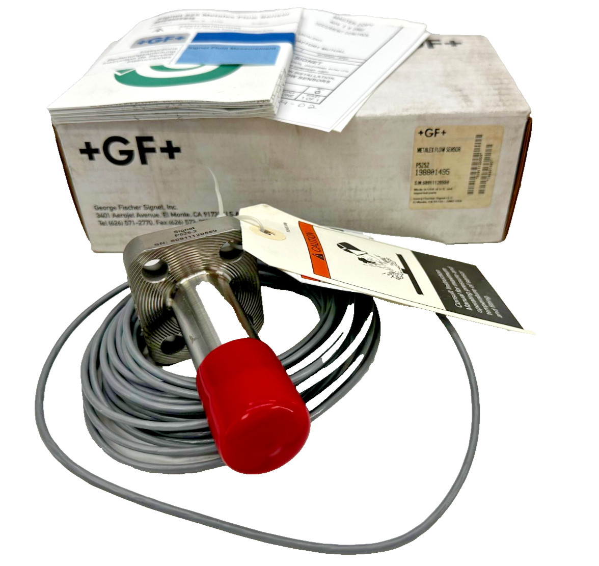 GEORGE FISCHER GF SIGNET P5252 STAINLESS STEEL PADDLE WHEEL FLOW SENSOR GEORGE FISCHER GF SIGNET P5252 STAINLESS STEEL PADDLE WHEEL FLOW SENSOR