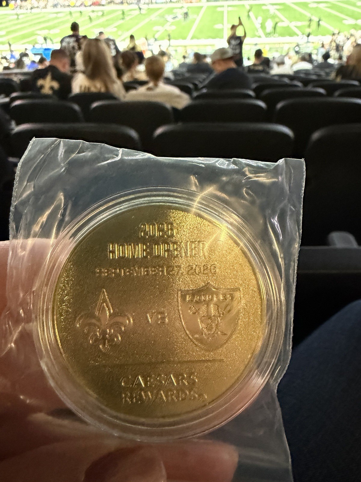 New Orleans Saints 2026 Home Opener 9/27/16 Promo Coin Medallion NFL 60th Anniv New Orleans Saints 2026 Home Opener 9/27/16 Promo Coin Medallion NFL 60th Anniv