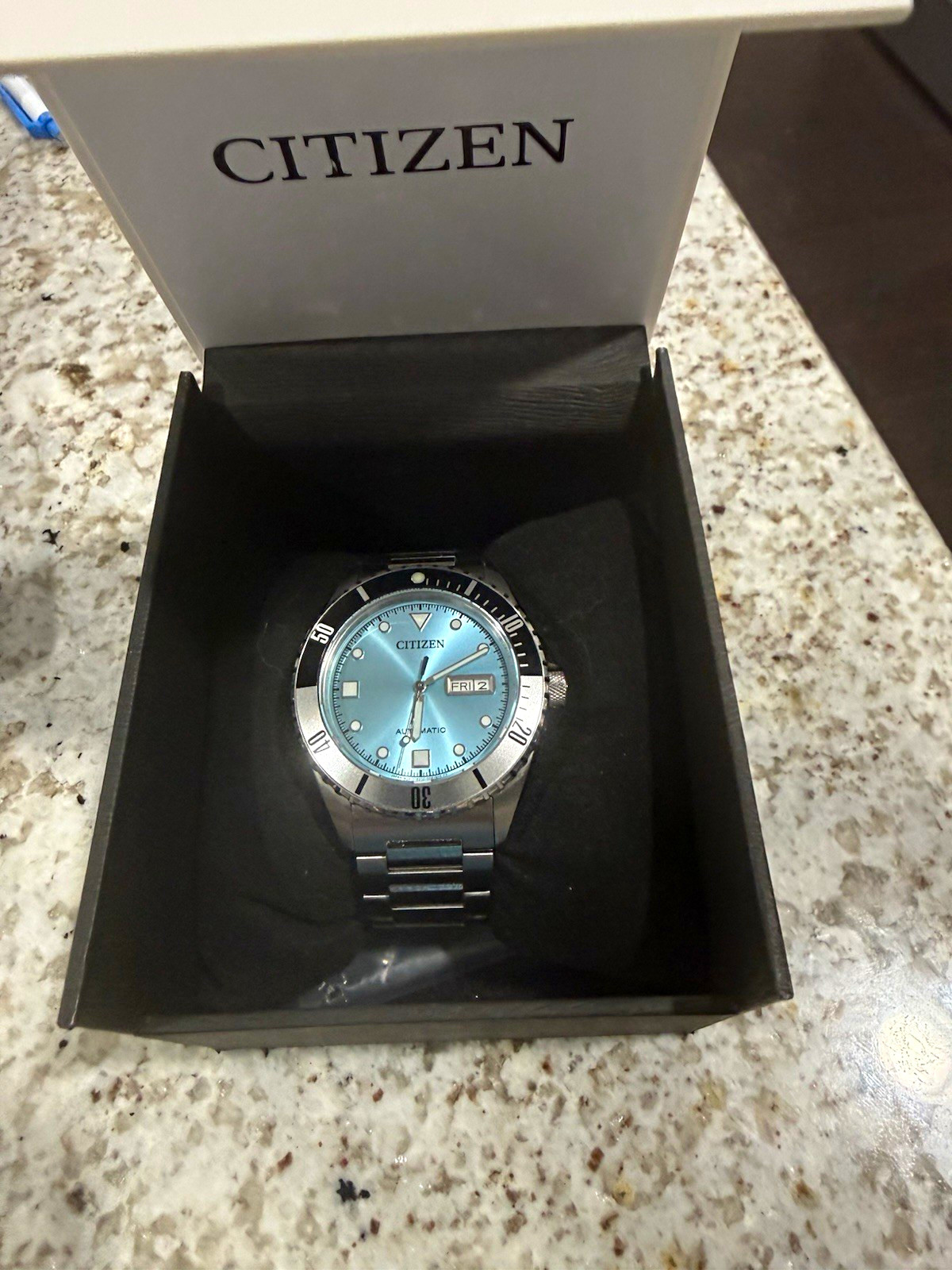 Citizen Automatic Diver Blue Dial Day/Date Stainless Steel Bracelet w/ Box