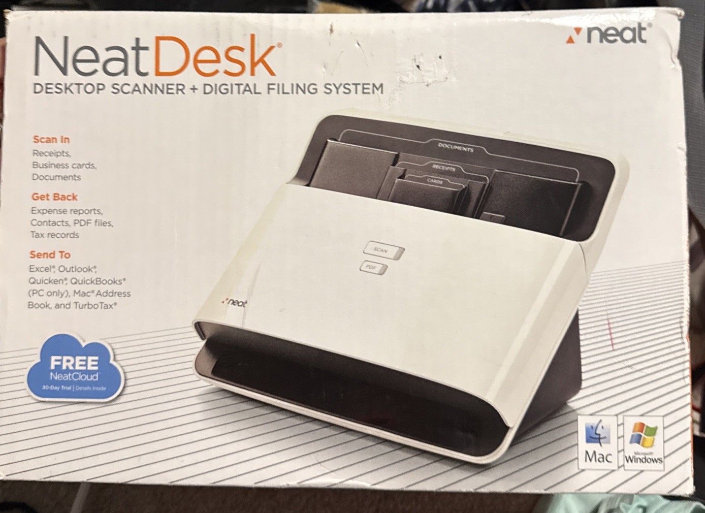The Neat Company NeatDesk Desktop Scanner and Digital Filing System Home Office The Neat Company NeatDesk Desktop Scanner and Digital Filing System Home Office
