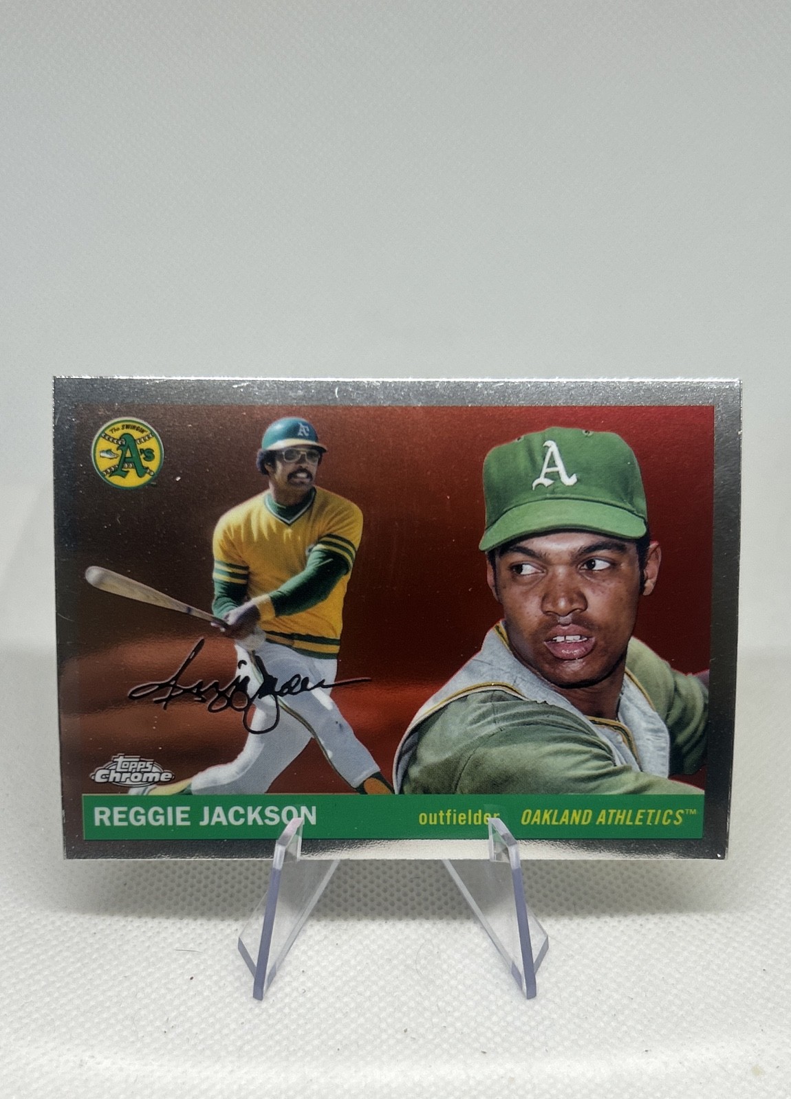 2025 Topps Chrome Platinum Anniversary Reggie Jackson #337 Oakland Athletics G63 2025 Topps Chrome Platinum Anniversary Reggie Jackson #337 Oakland Athletics G63