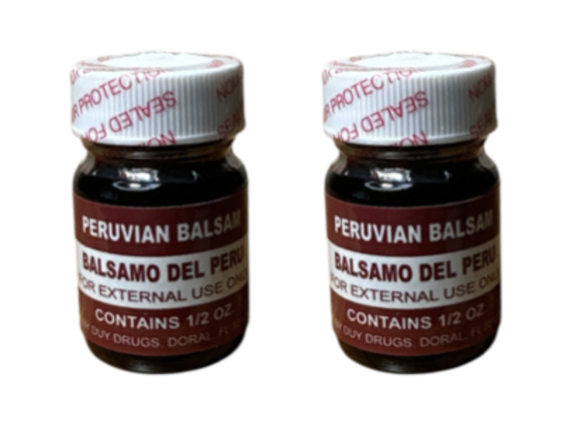 Peruvian Balsam, Balsamo Del Peru. 5 oz pack of 2