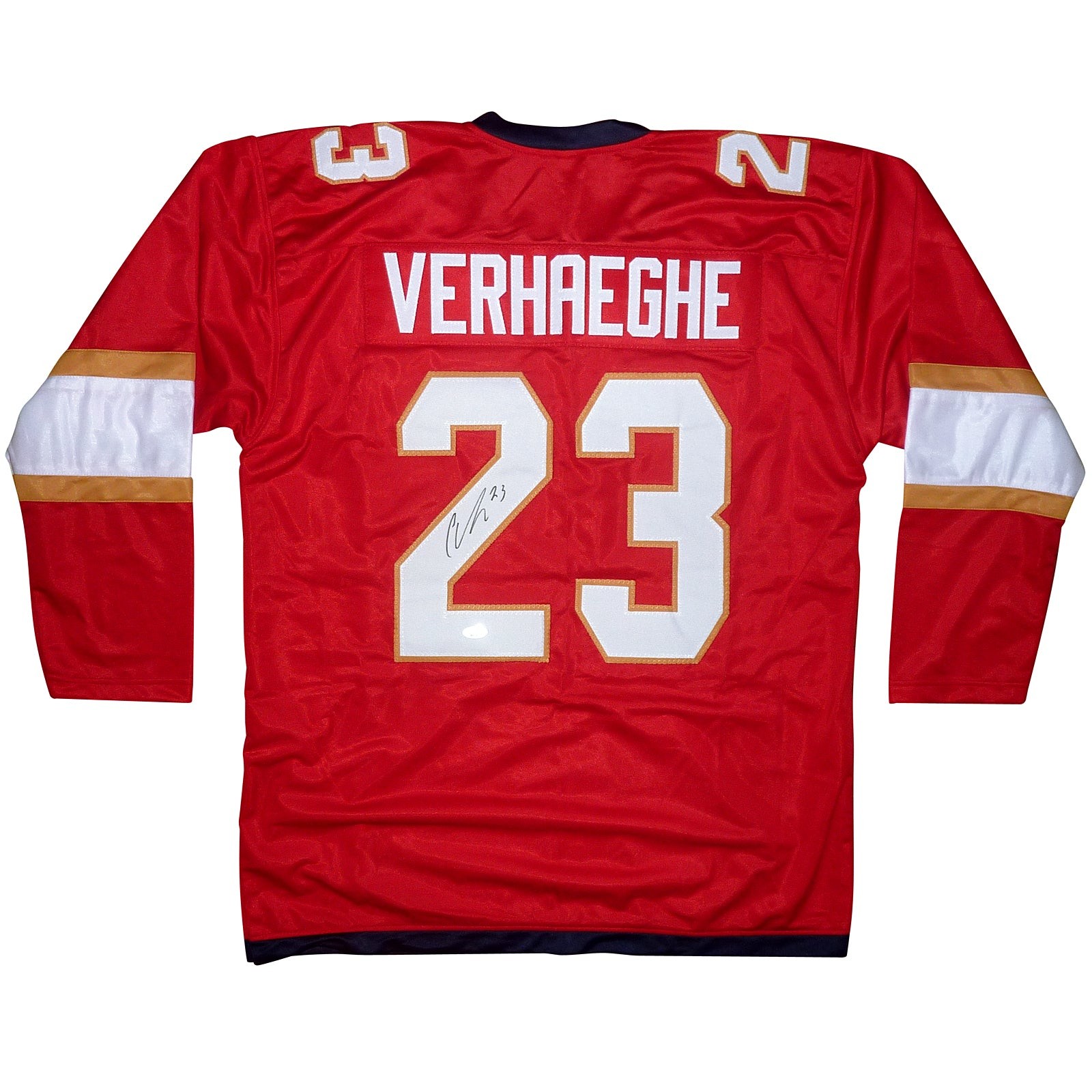 Carter Verhaeghe Autographed Florida (Red #23) Custom Hockey Jersey - JSA Carter Verhaeghe Autographed Florida (Red #23) Custom Hockey Jersey - JSA