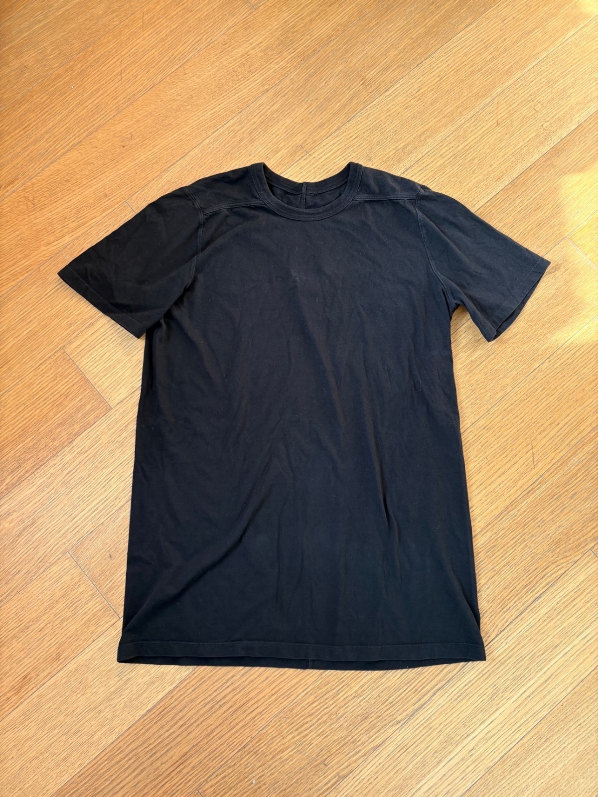 Rick Owens Man Black Cotton T-Shirt Rick Owens Man Black Cotton T-Shirt