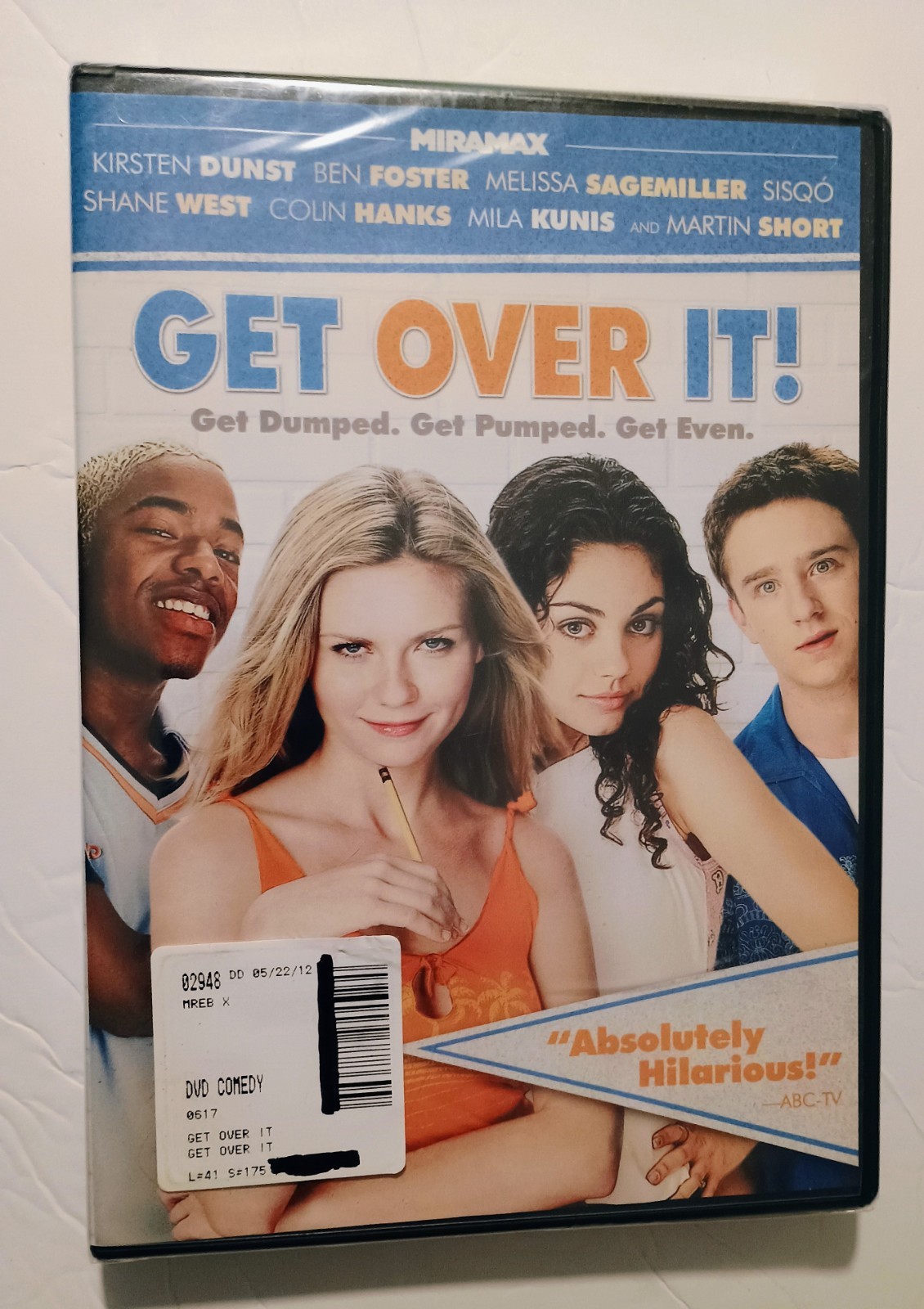 Get Over It (DVD) New. Sealed. Kirsten Dunst, Ben Foster - Teen Comedy - Miramax