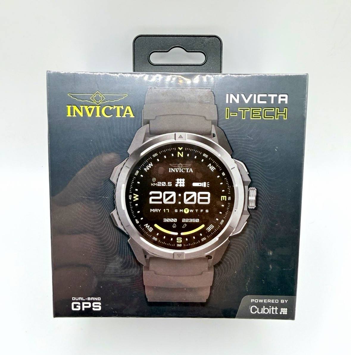 Invicta I-TECH Smartwatch GPS Bluetooth Flashlight 53mm Black Silicone Invicta I-TECH Smartwatch GPS Bluetooth Flashlight 53mm Black Silicone