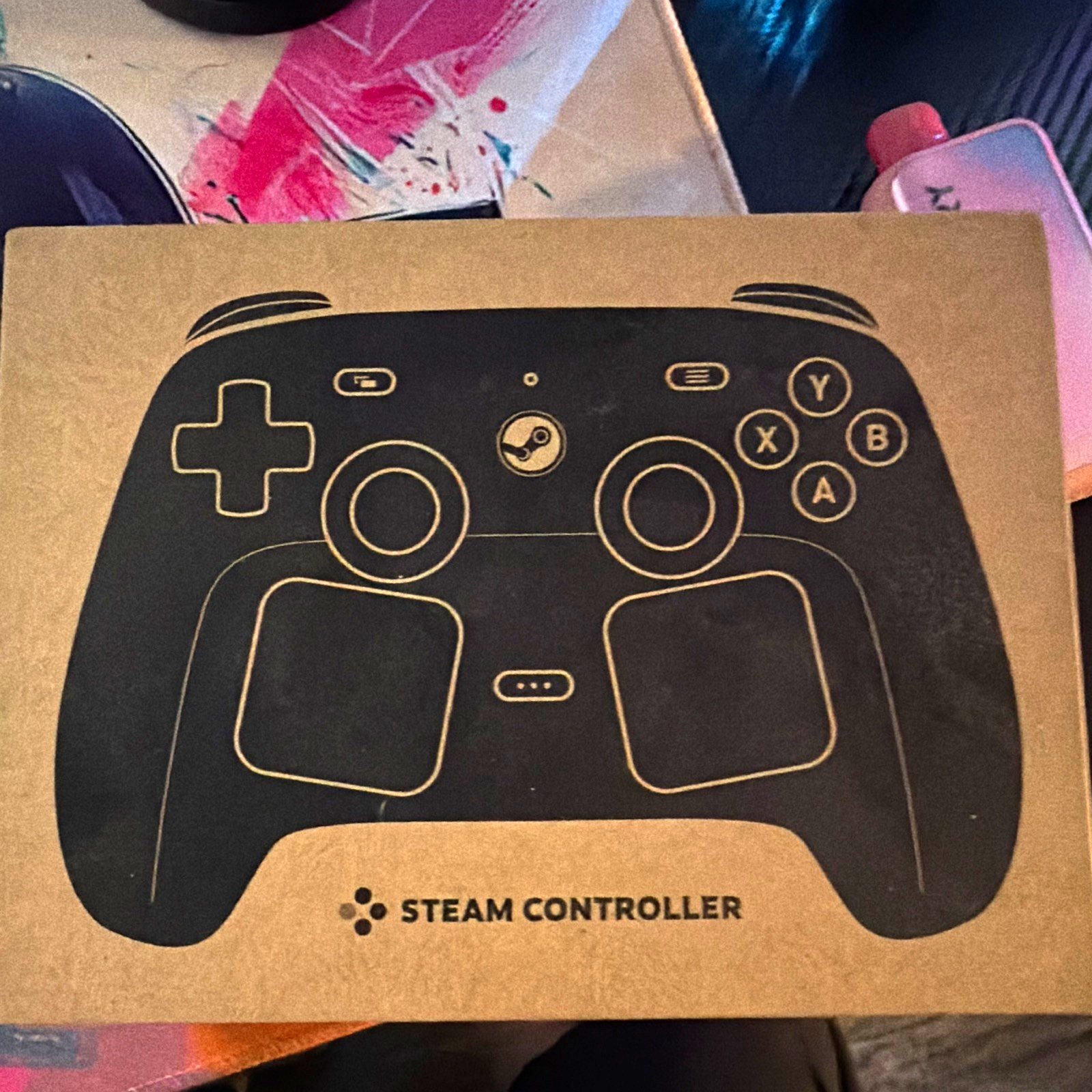 Steam Valve Steam Controller Wireless Dual Trackpad Gamepad for PC, Black