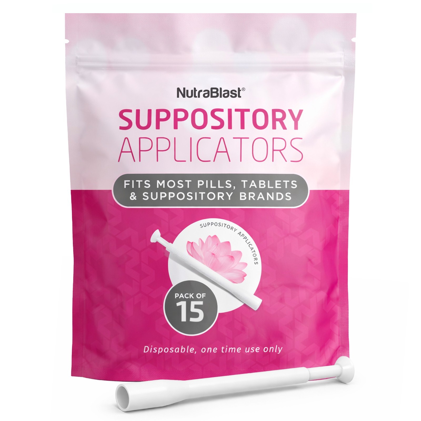 NutraBlast Disposable Vaginal Suppository Applicators | Fits Most Size & Brands