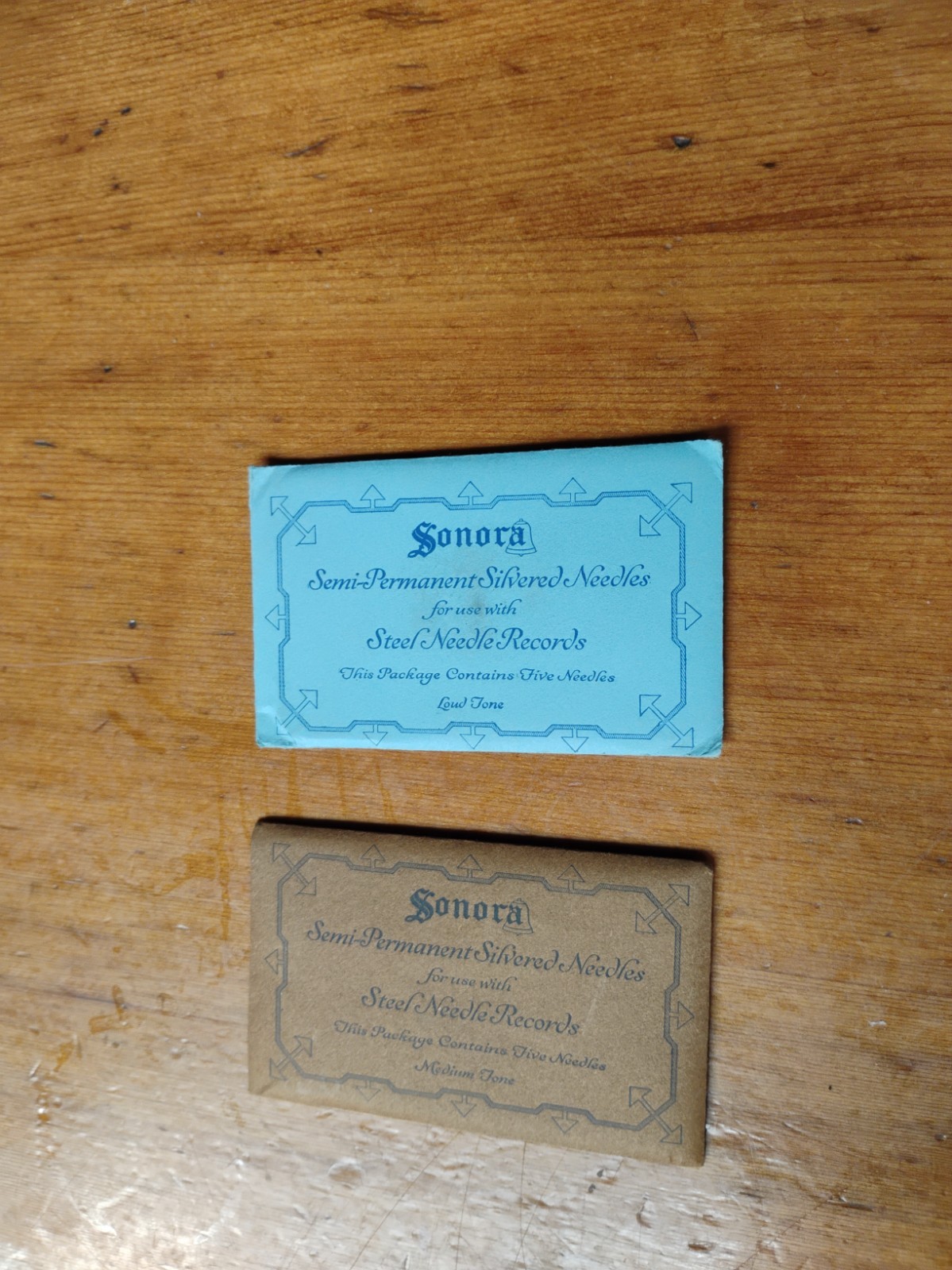 2 Antique SONORA Silvered Needles Phonograph Needles Sets SEALED NOS Loud & Med 2 Antique SONORA Silvered Needles Phonograph Needles Sets SEALED NOS Loud & Med