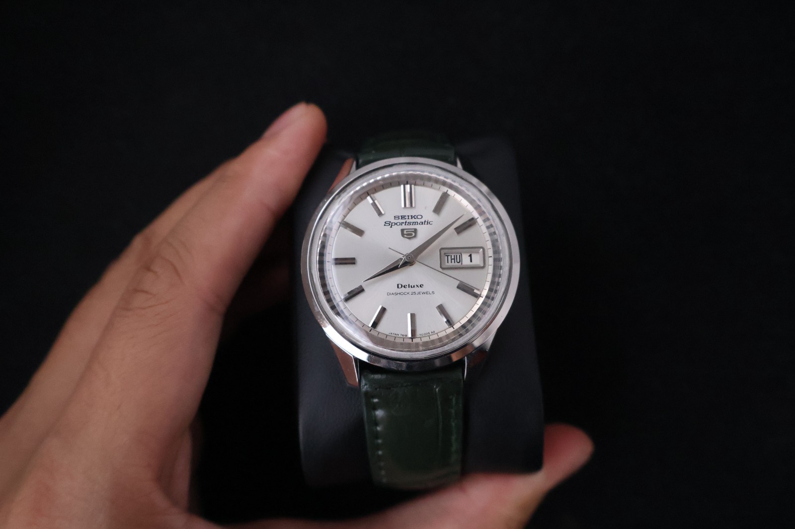 (SERVICED) Rare Vintage 1965 Seiko Sportsmatic 5 Deluxe 25 Jewels 7619-7060