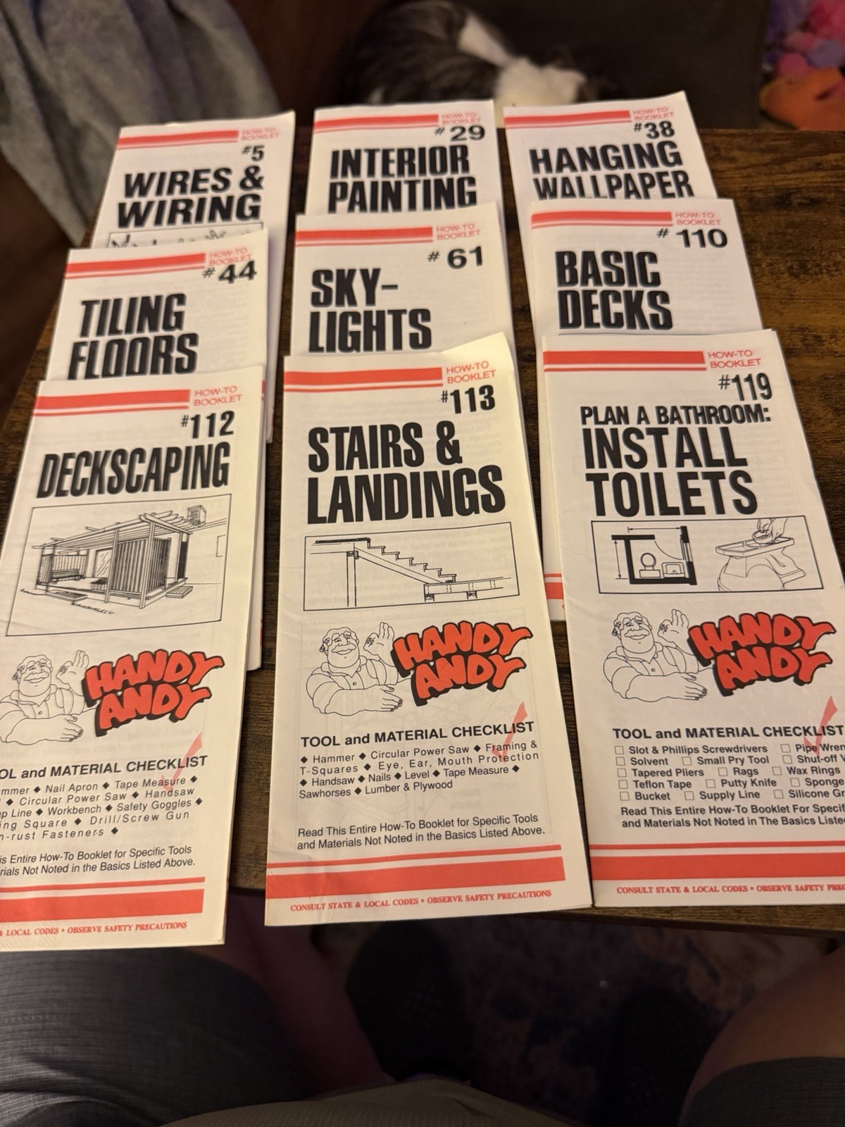 Lot Of 9 Vintage Handy Andy How To Brochures Lot Of 9 Vintage Handy Andy How To Brochures