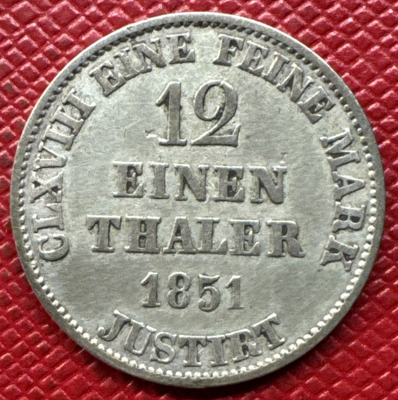Germany, Hannover 1851-B SILVER 1/12 Thaler. Ernest Augustus I. KM# 206 Germany, Hannover 1851-B SILVER 1/12 Thaler. Ernest Augustus I. KM# 206