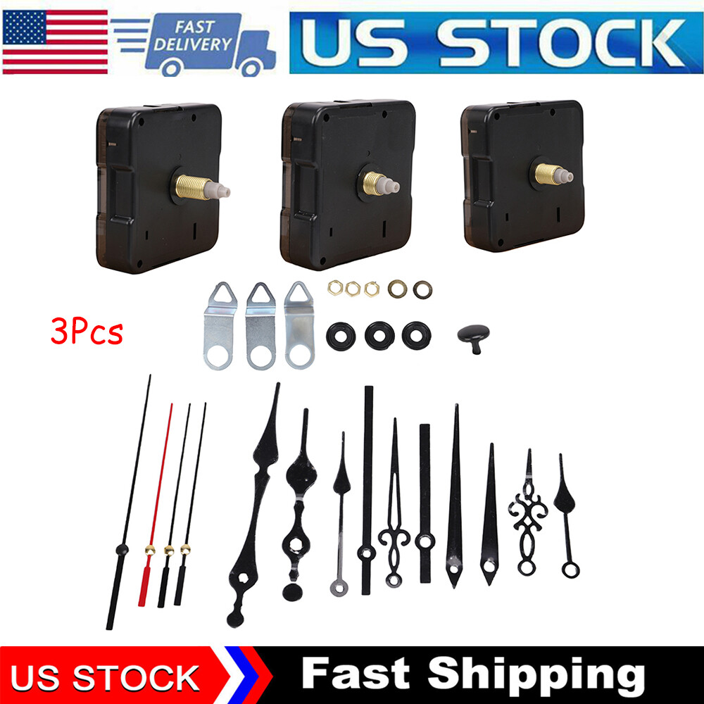 DIY Wall Clock Movement Mechanism Battery Operated Repair Replacement Parts Kit DIY Wall Clock Movement Mechanism Battery Operated Repair Replacement Parts Kit