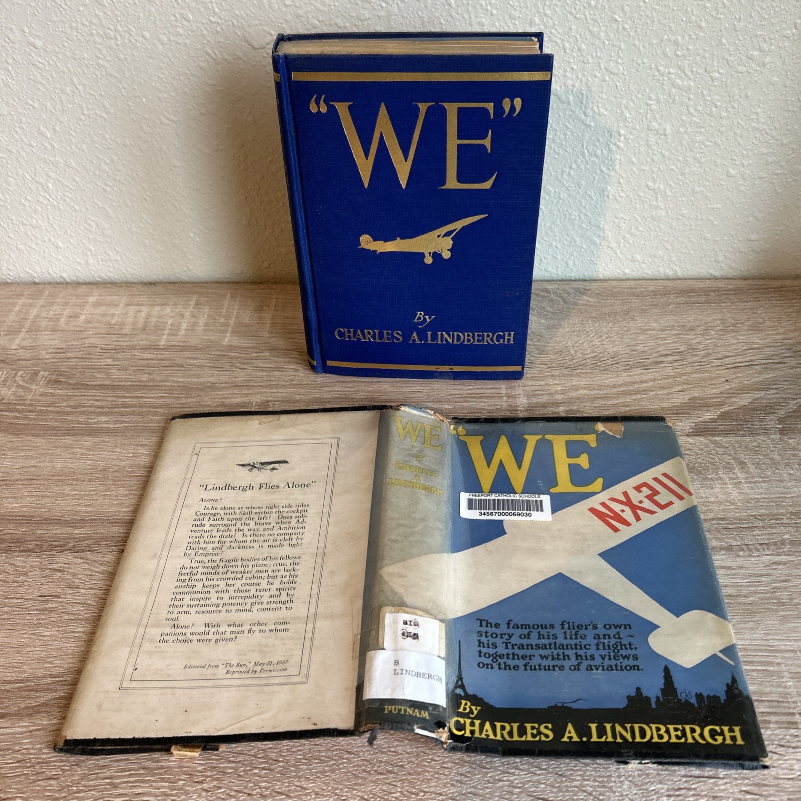 Vintage We by Charles Lindbergh 1927 - 1st Edition 1st Impression Hardcover DJ Vintage We by Charles Lindbergh 1927 - 1st Edition 1st Impression Hardcover DJ