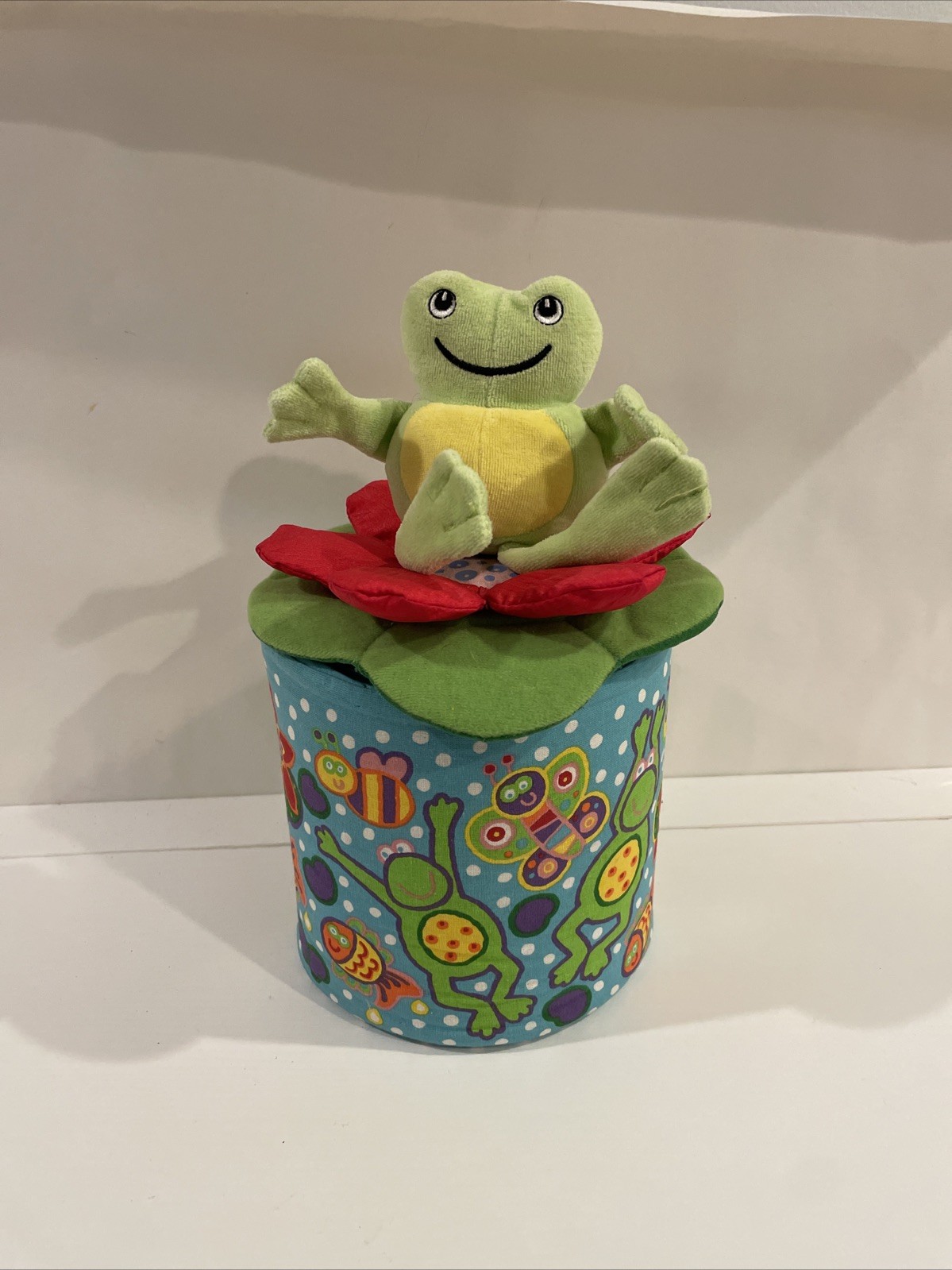 Vintage Rare VHTF Galt Frog In The Box Toy Baby Einstein