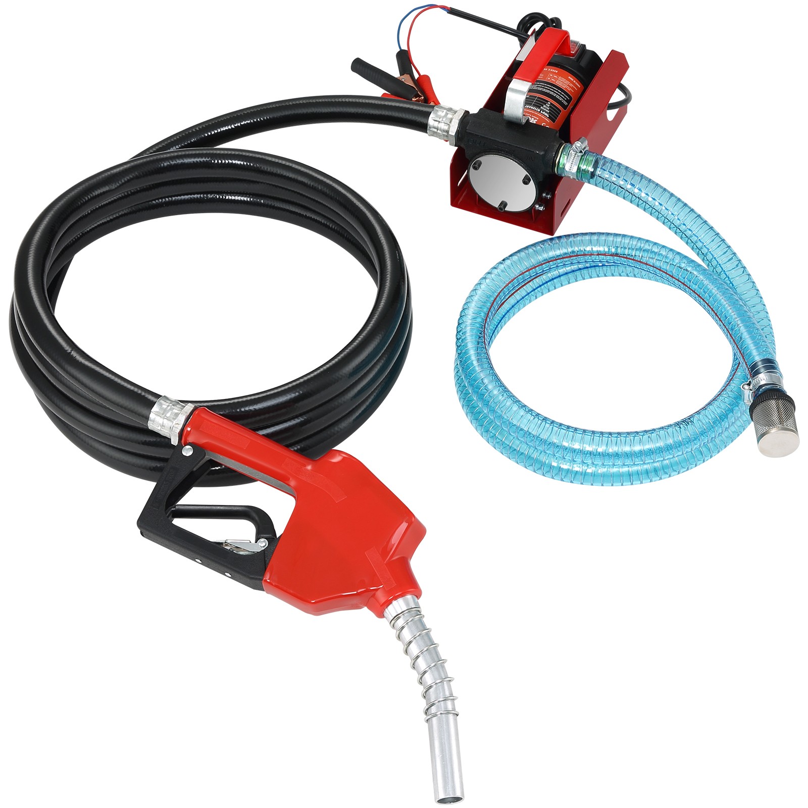 Uimoso 12V DC Electric Fuel Transfer Pump for Diesel Kerosene 10 GPM with Nozzle