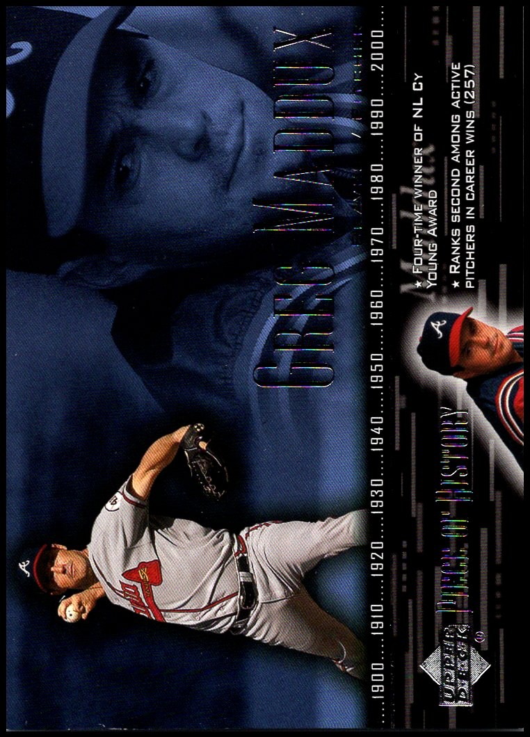 2002 UD Piece of History #50 Greg Maddux - HOF 2002 UD Piece of History #50 Greg Maddux - HOF