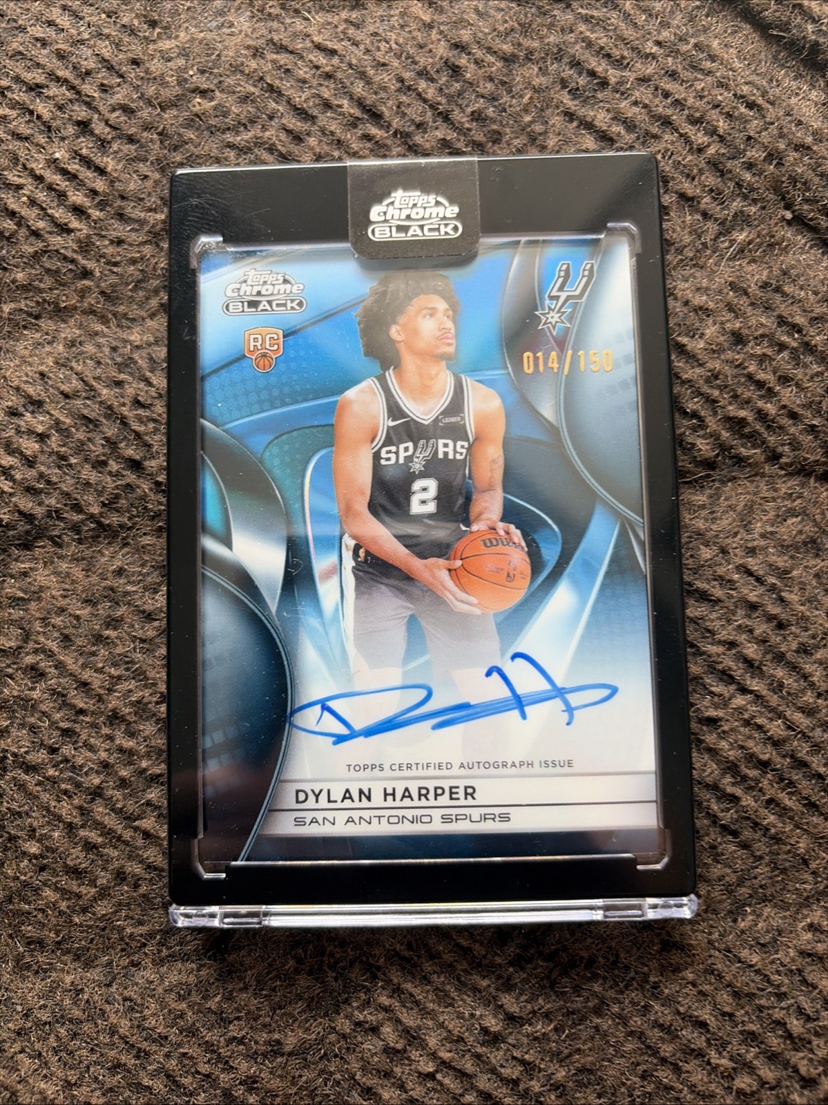 2025/2026 Topps Black Chrome Dylan Harper Auto /150 Blue On Card Auto🔥🔥 2025/2026 Topps Black Chrome Dylan Harper Auto /150 Blue On Card Auto🔥🔥