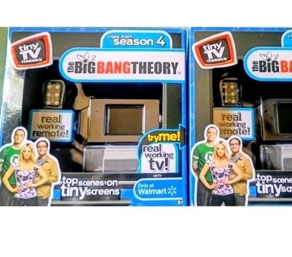Big Bang Theory Tiny TV Classics Real Working TV & Remote Arcade Toys Brand New Big Bang Theory Tiny TV Classics Real Working TV & Remote Arcade Toys Brand New