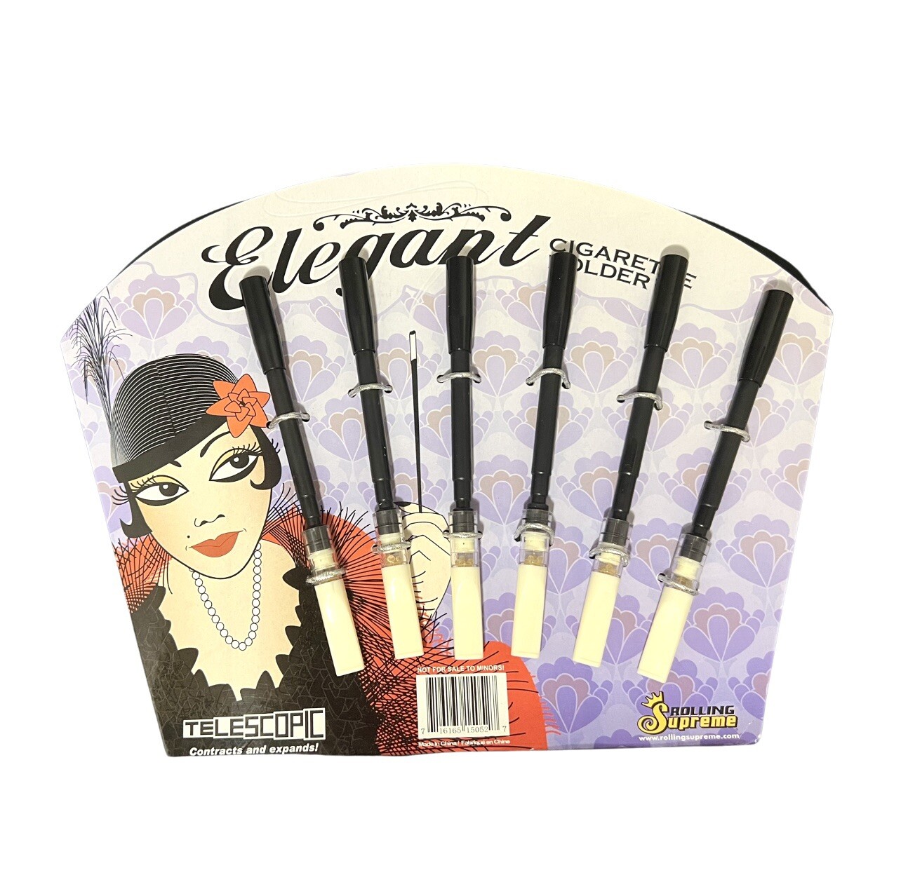 6 Elegant 1920s style Cigarette Holder Long Extendable Halloween Accessory 6 Elegant 1920s style Cigarette Holder Long Extendable Halloween Accessory