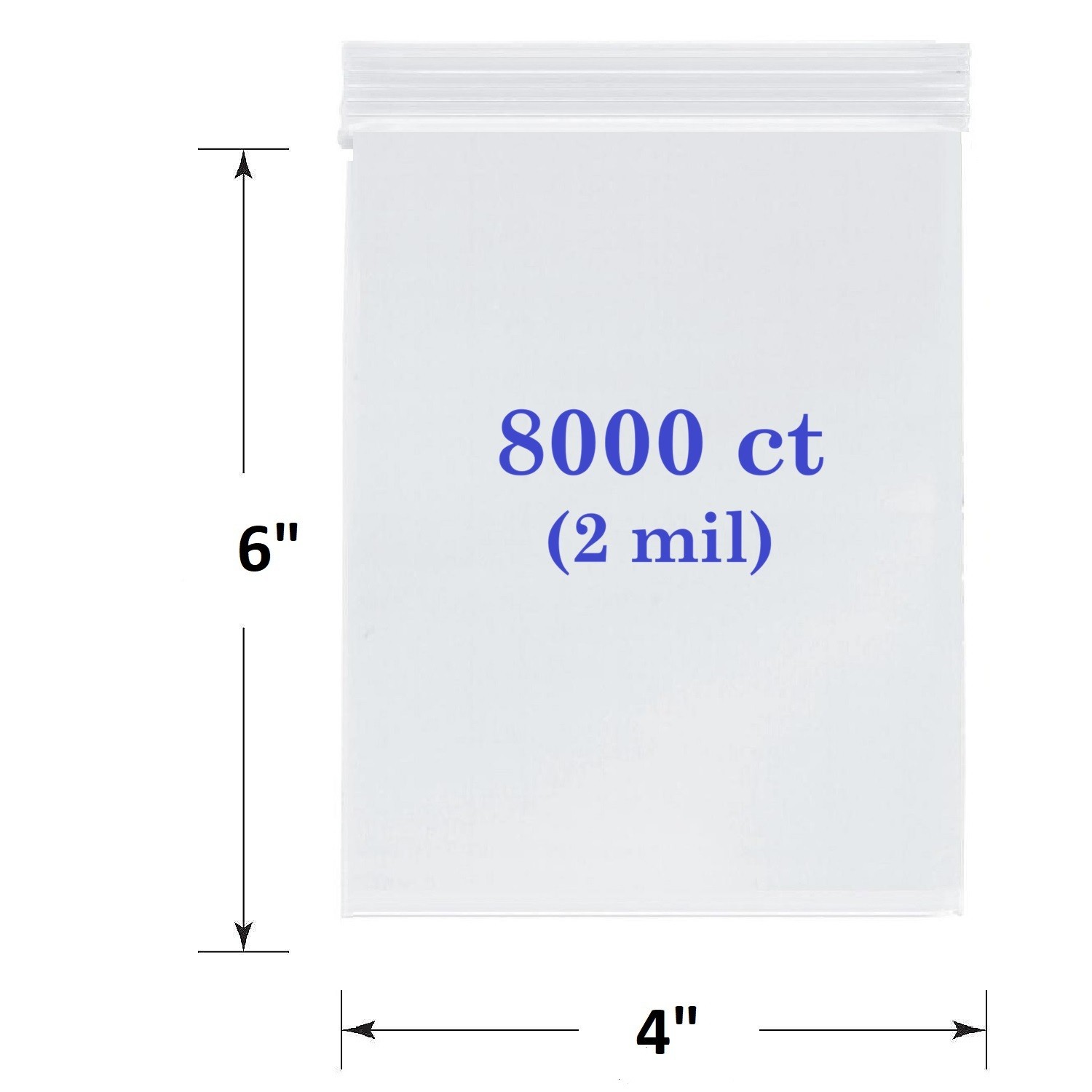 1 CASE Clear Resealable 4