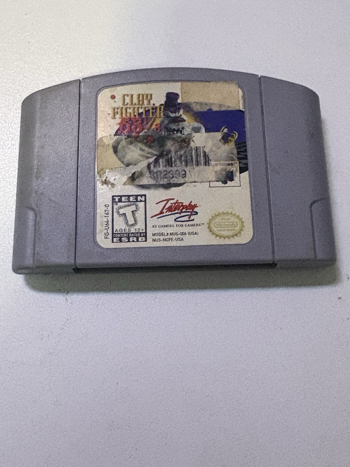 Clay Fighter 63 1/3 N64 Authentic game cartridge Clay Fighter 63 1/3 N64 Authentic game cartridge