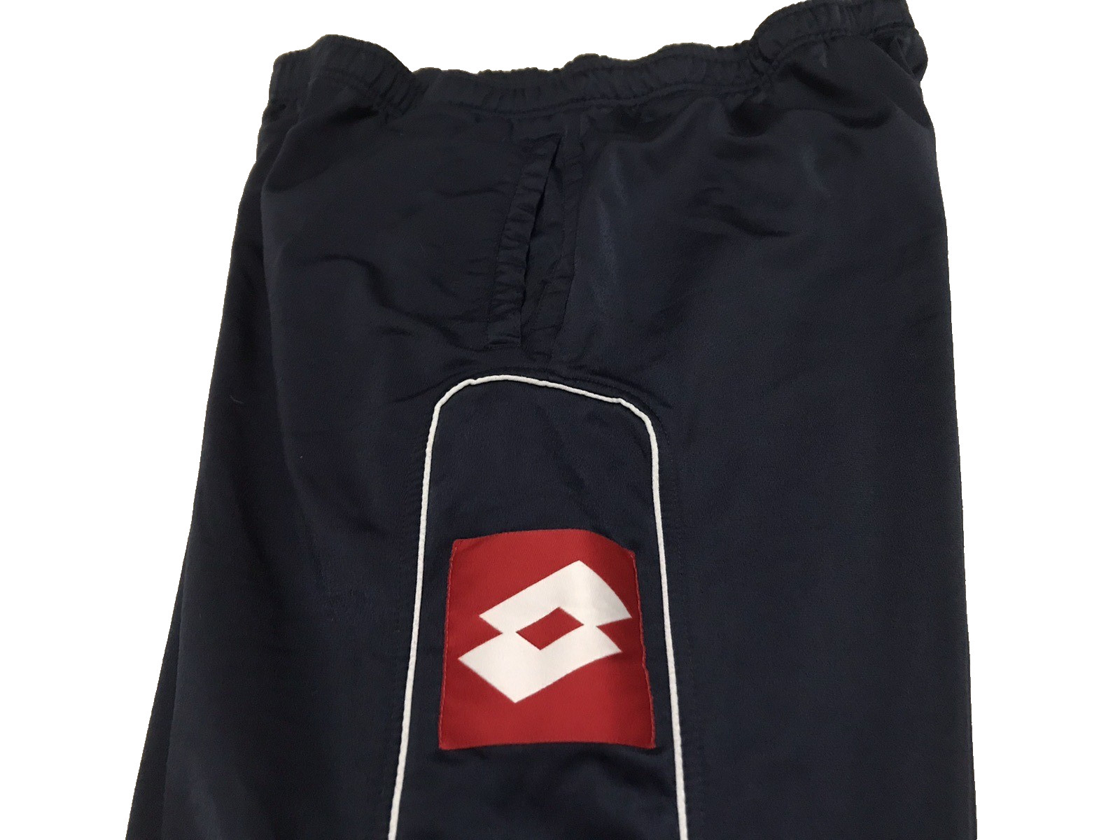 Lotto Vintage 90s Italy Men XL Track Pants Jogger Navy Ankle Zip Drawstrings Lotto Vintage 90s Italy Men XL Track Pants Jogger Navy Ankle Zip Drawstrings