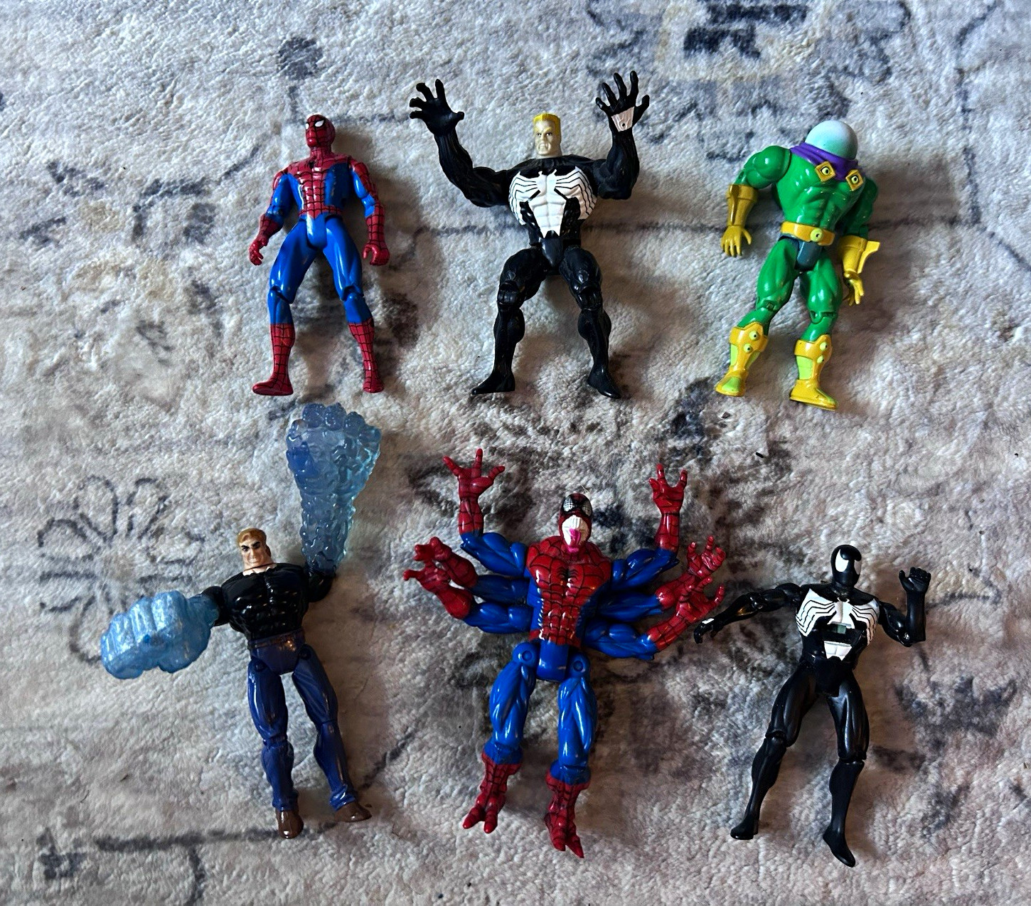 Vintage 1994 1995 Toy Biz Spider-Man Marvel Action Figure Lot of 6 Venom Mysteri Vintage 1994 1995 Toy Biz Spider-Man Marvel Action Figure Lot of 6 Venom Mysteri