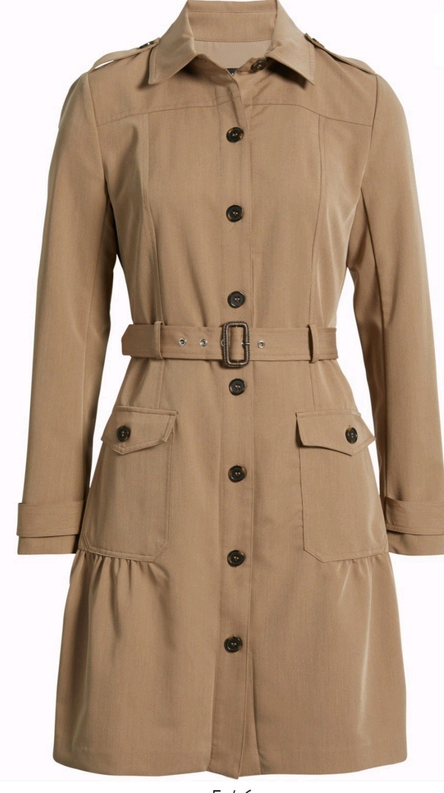 TAHARI ASL Safari Belt Long Sleeve Dress Women\'s Size 10 Brown Latte Career NWT