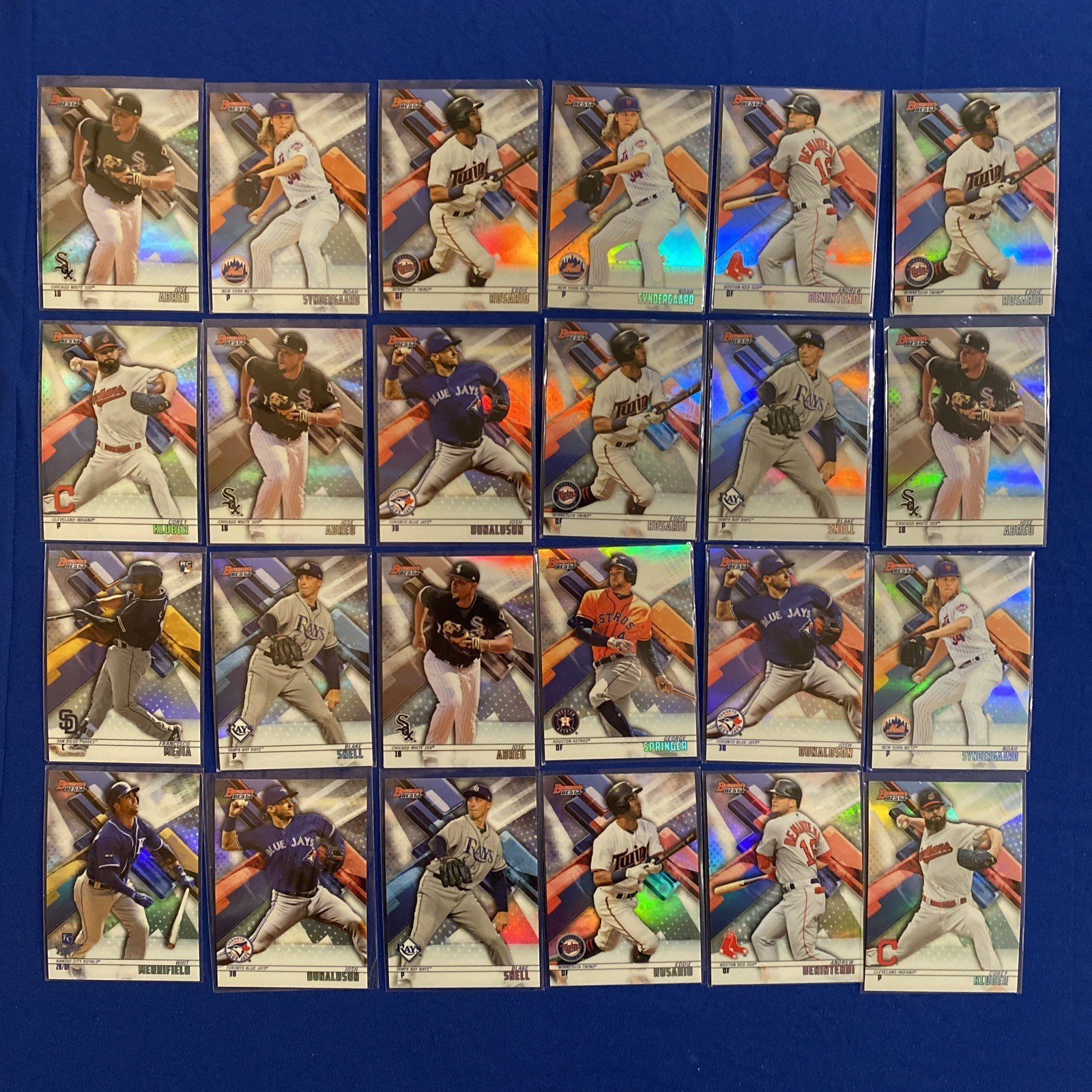 2018 Bowman’s Best Refractor Lot | 24 Cards | Bowman’s Best Chrome Parallels